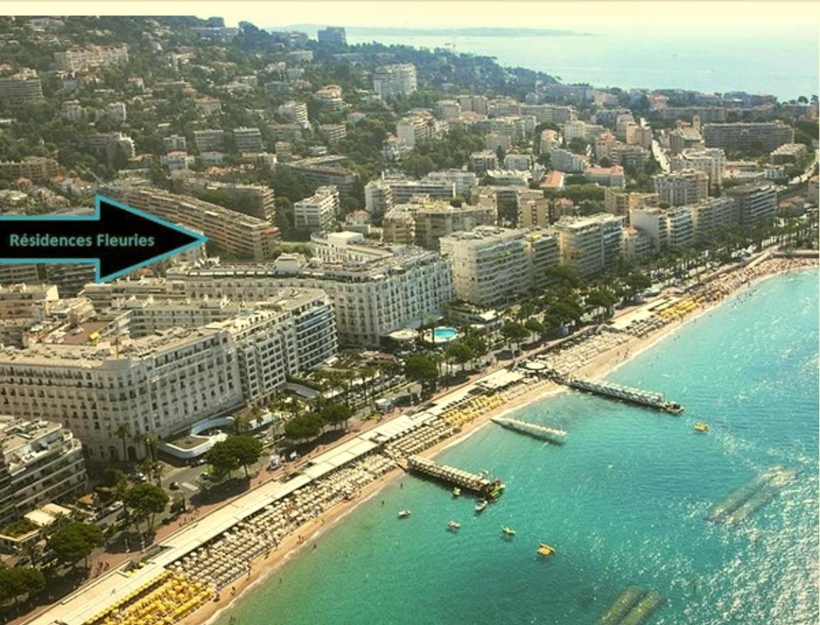Residences Fleuries - behind Cannes Croisette Bvd Exterior foto